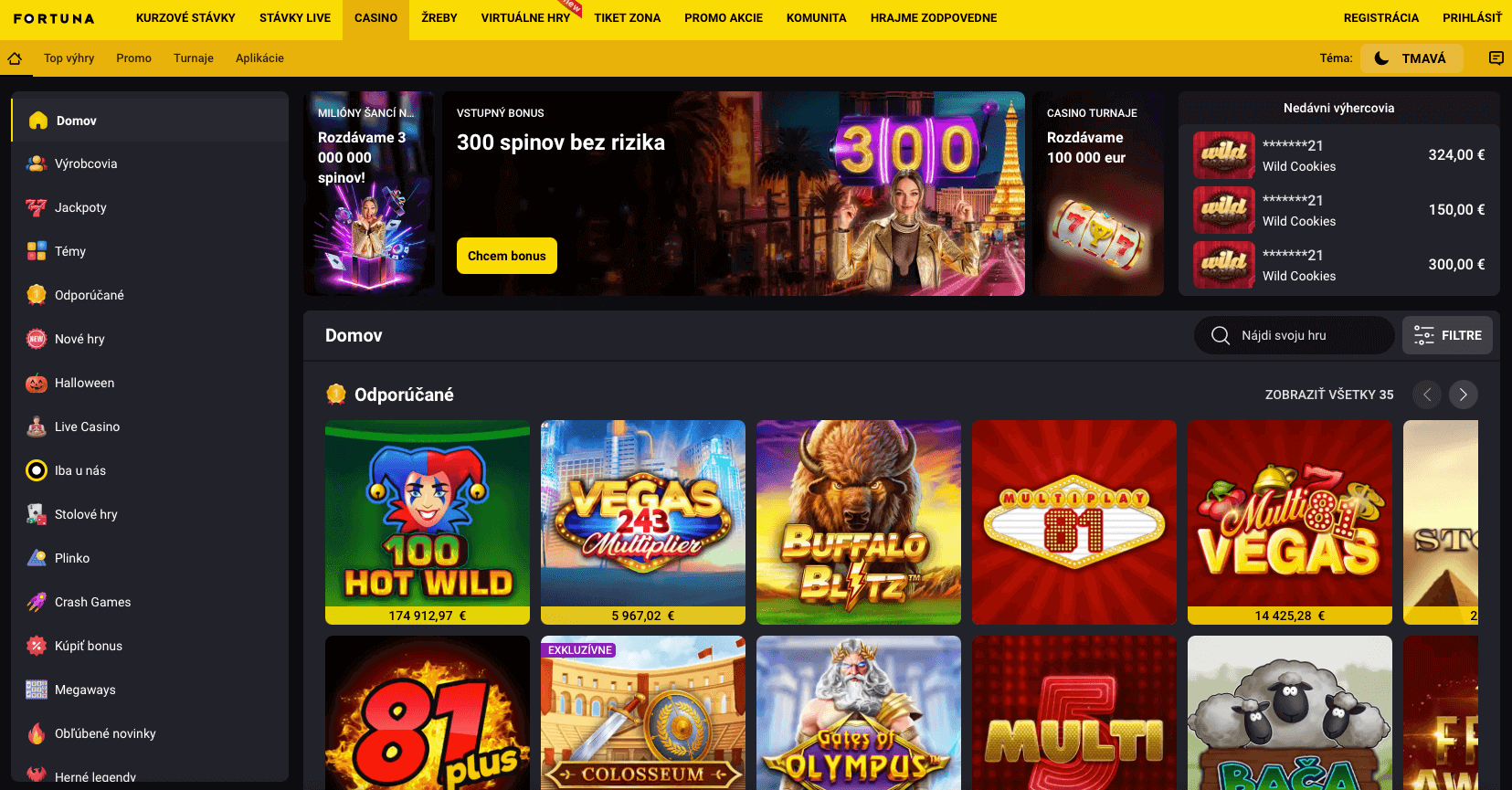 Prehľad Kasínových Hier a Bonusov na FORTUNA Online Casino 
