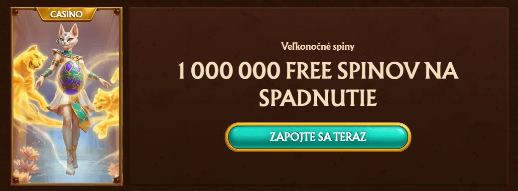 amunra casino reklamny banner casino na akciu velkonocne spiny ponukajuci milion free spinov na spadnutie