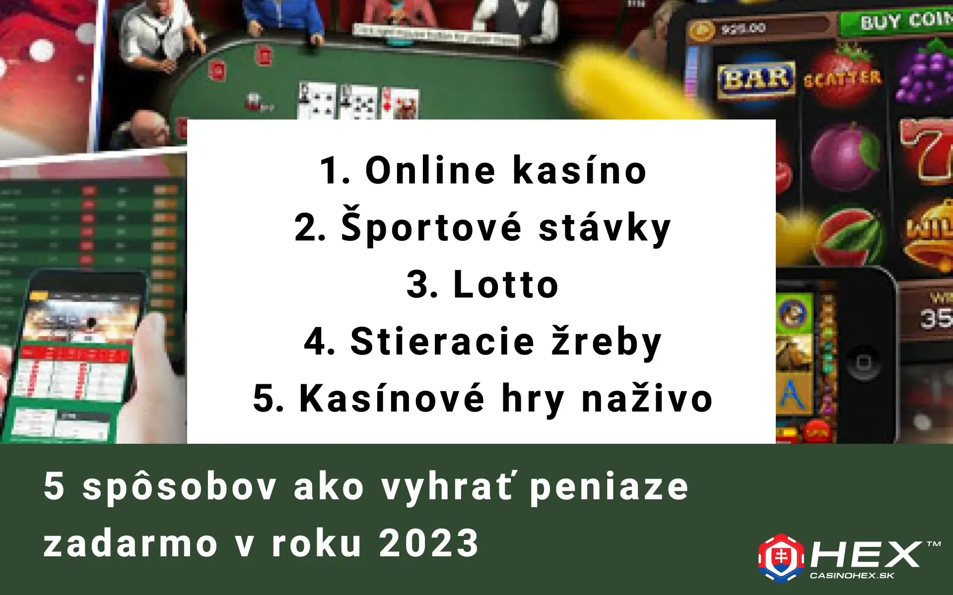 5 sposobov ako vyhrat peniaze zadarmo online