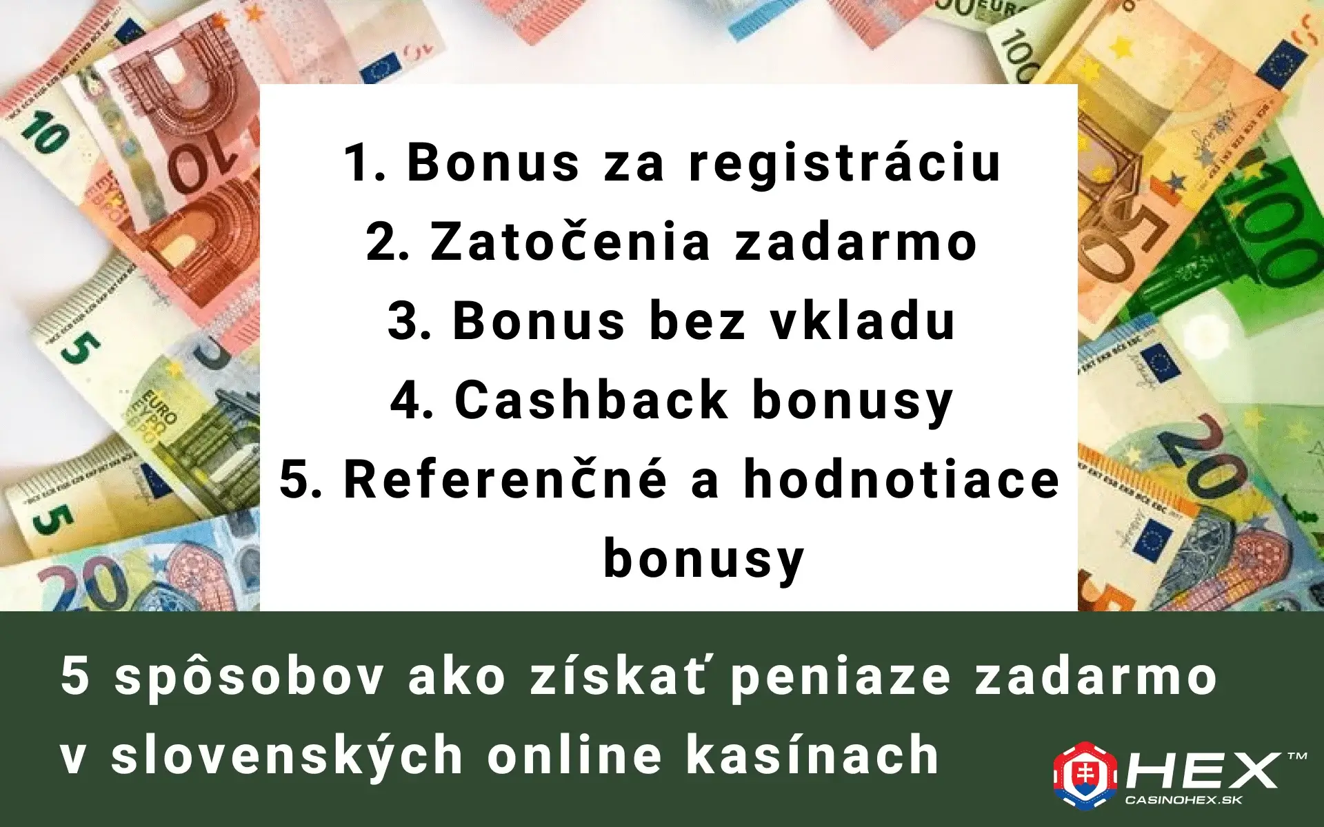 5 sposobov ako ziskat peniaze zadarmo v slovenskych online kasinach