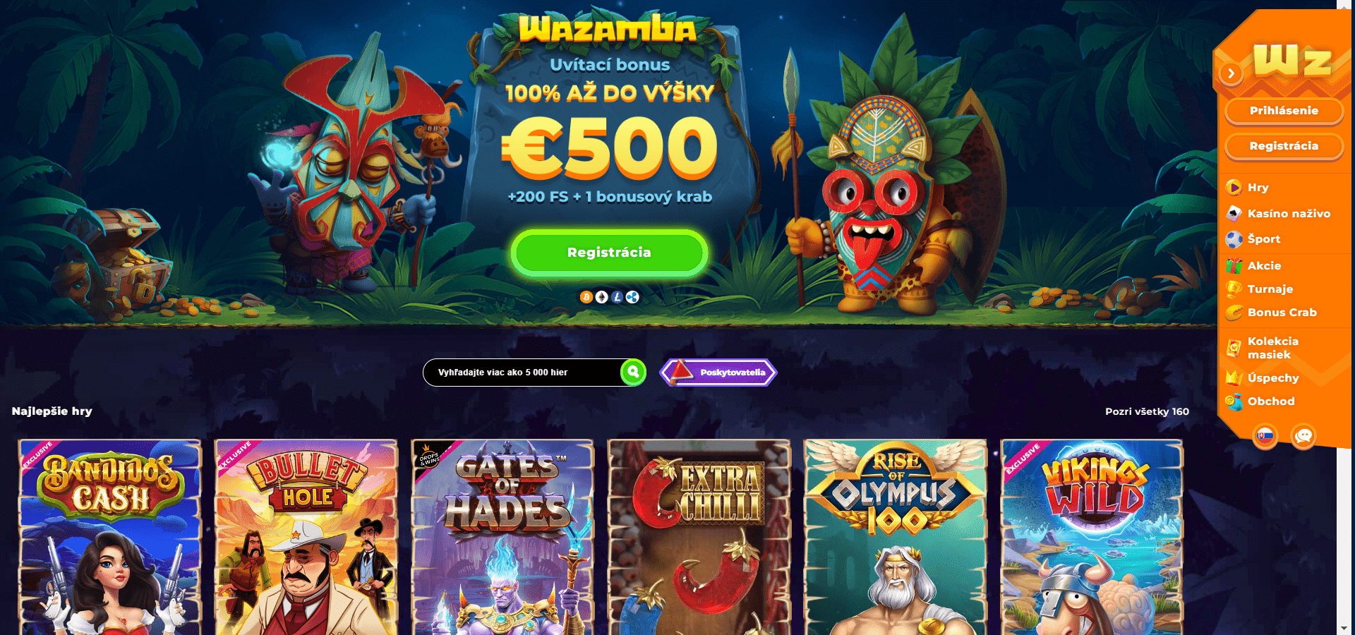 Wazamba Casino recenzia