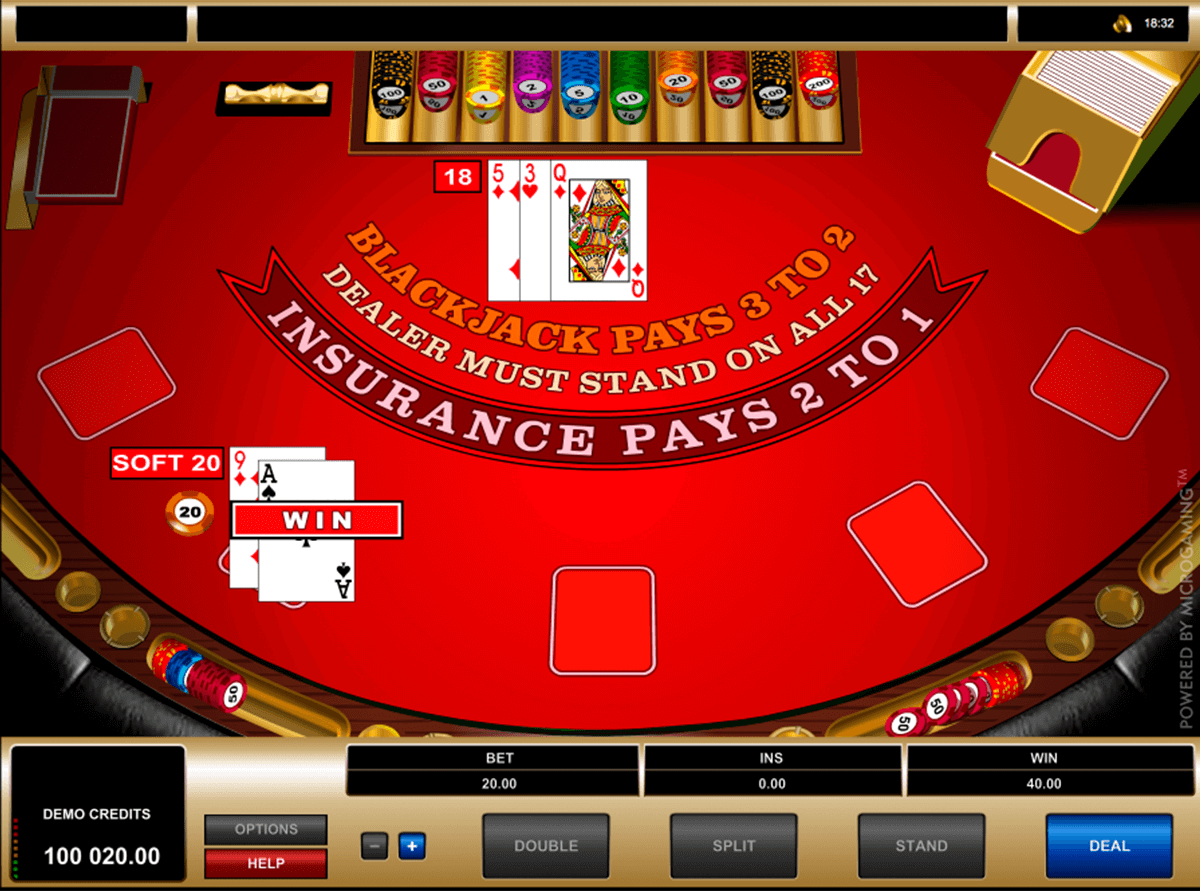 european blackjack microgaming 