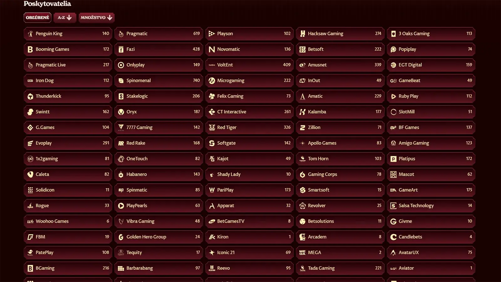 Kasino Casoola a jeho vyber poskytovatelov hier na Slovensku