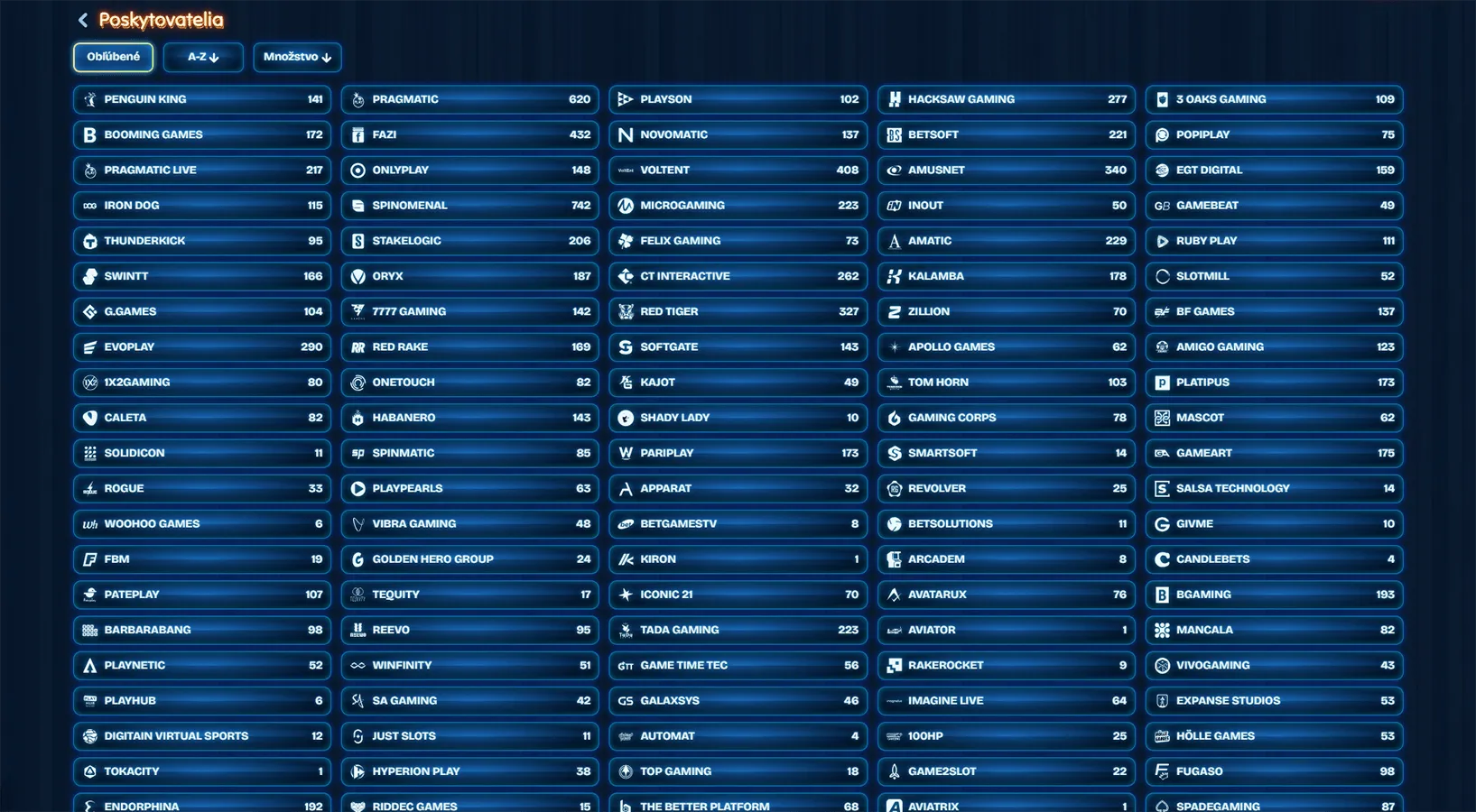 Kasino Dude Spin a vyber jeho poskytovatelov na Slovensku